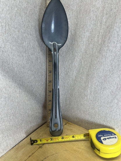 Grey Enamel 12” Spoon