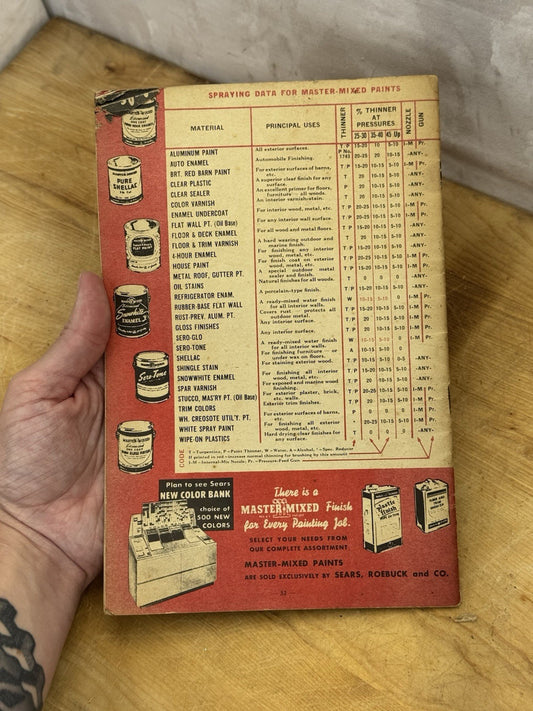 Vtg Spray Paint Guidebook Craftsman Handbook #1392