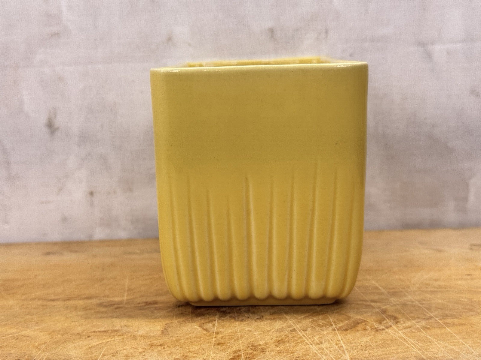 Yellow McCoy Rectangular Planter  #1189