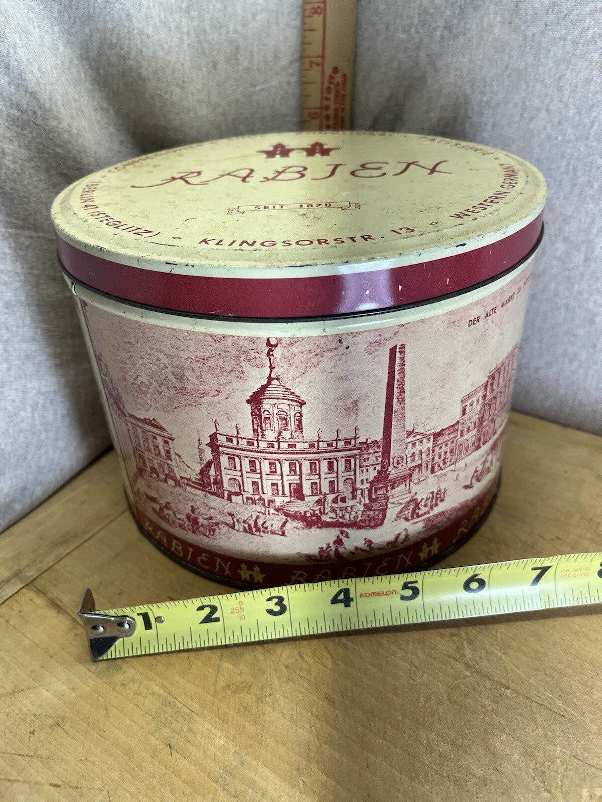 Rabien Confectioners Vintage Empty Tin