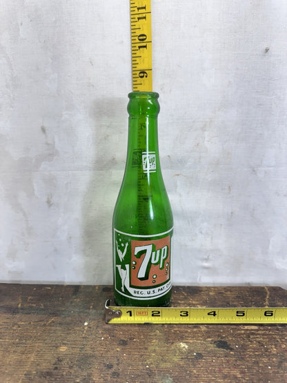 Vintage 7UP Bottle Green
