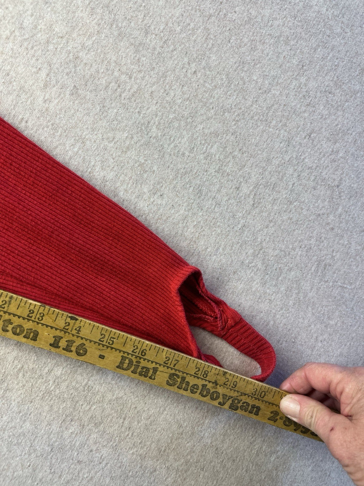 1980s Women’s Red Knit Stirrup Pants