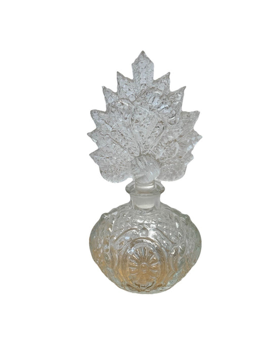 Crystal Clear Perfume Bottle Vtg #1460