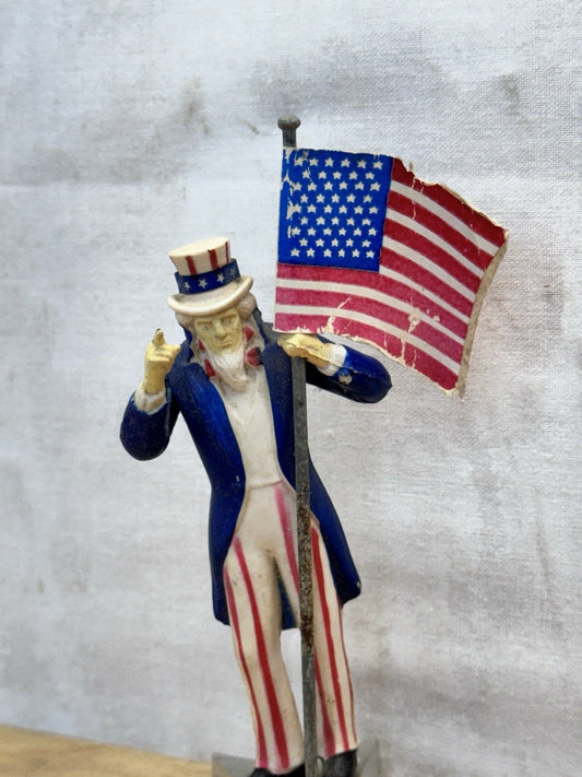Patriotic Uncle Sam Figurine Vtg Japan #1438