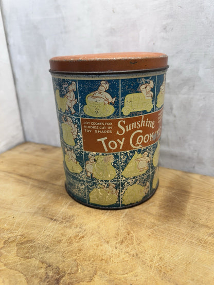 Sunshine Toy Cookies Empty Vtg Tin #1463
