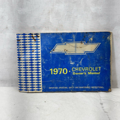 1970 Chevrolet Paper Owners Manual Vintage 