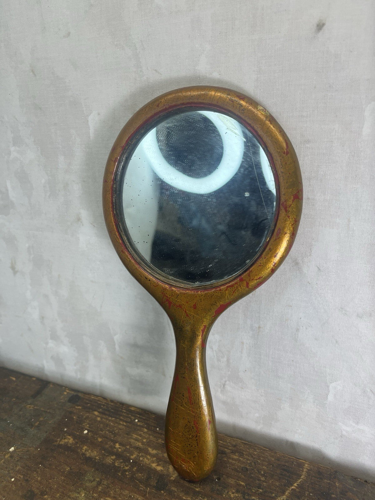 Cupid Vintage Hand Mirror