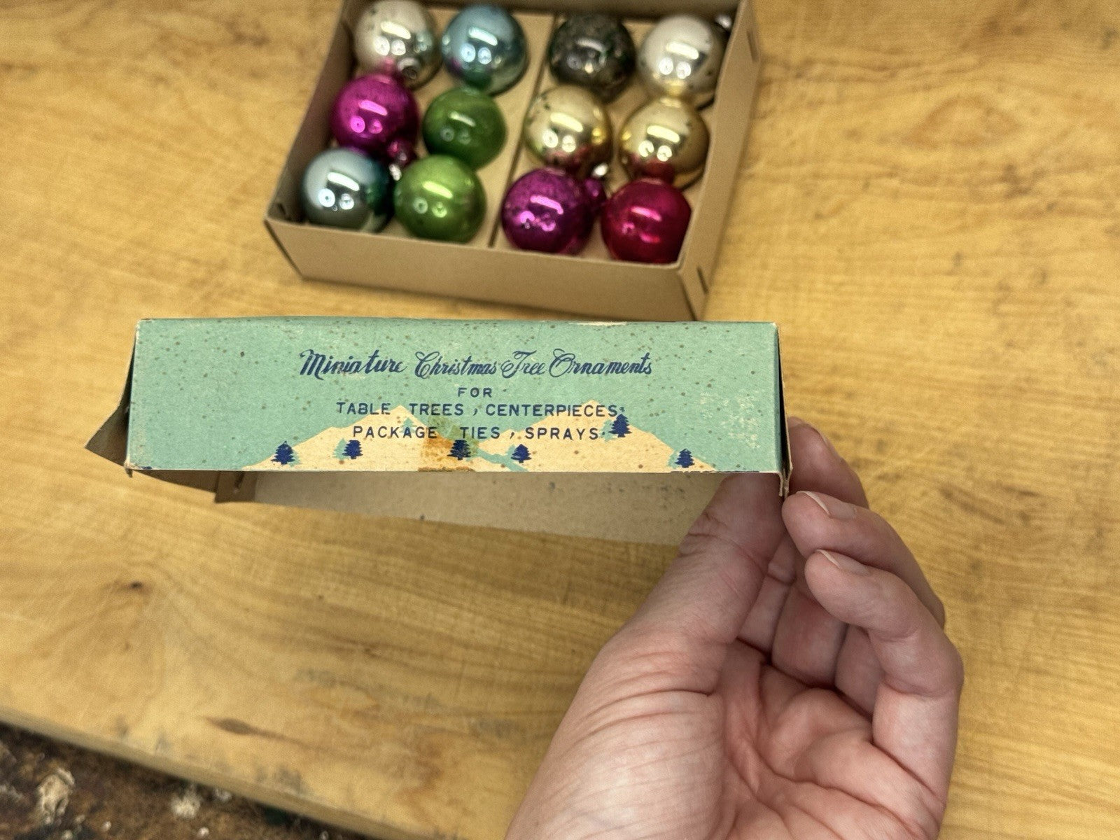 Vintage Shiny Brite Mini Ornaments #1089