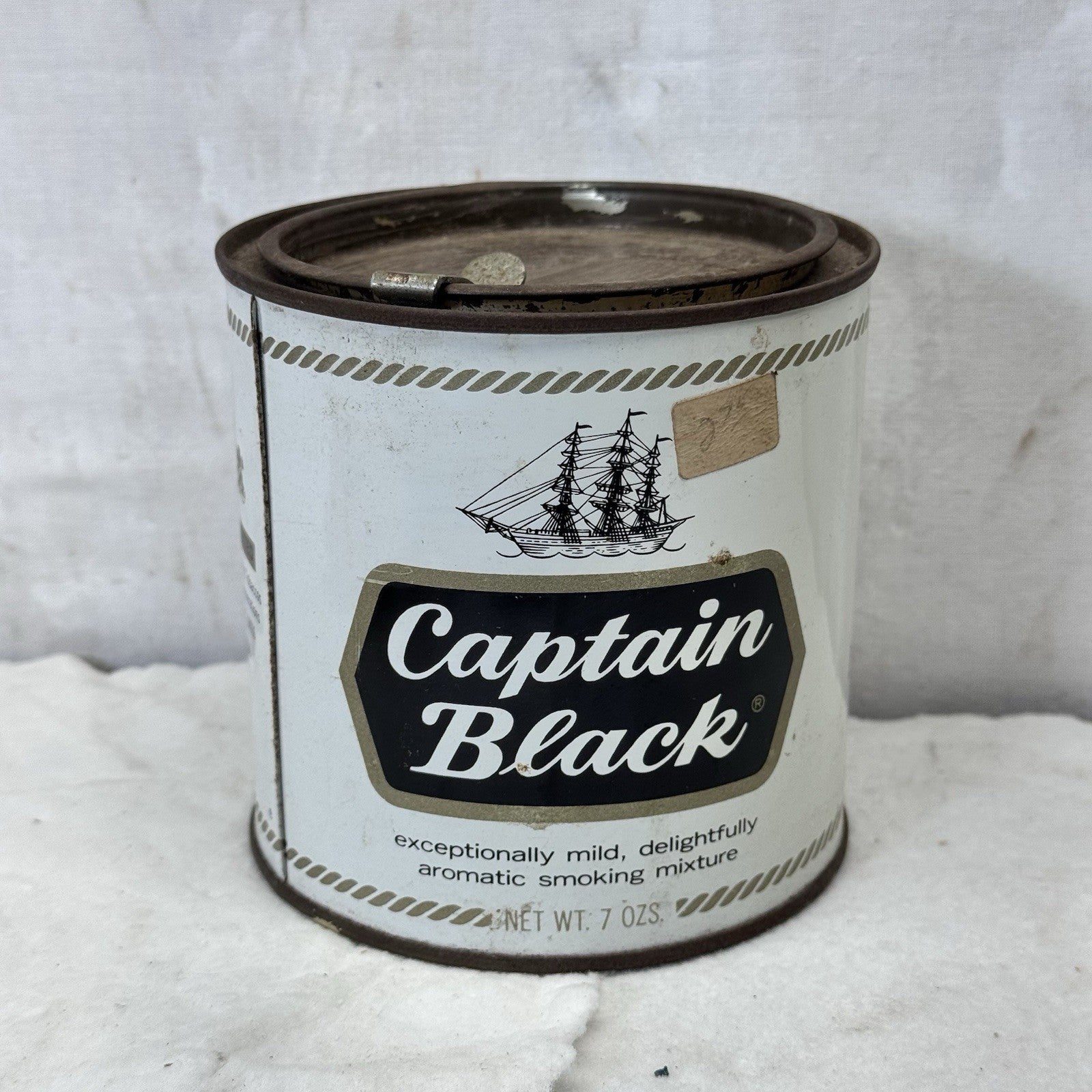 Captain Black Empty Vintage Tobacco Can