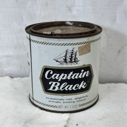 Captain Black Empty Vintage Tobacco Can