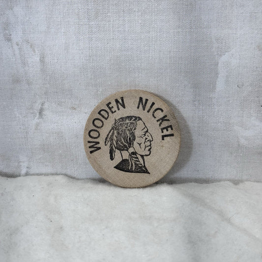 Funk & Sons Wooden Nickel Kentland Indiana Vintage