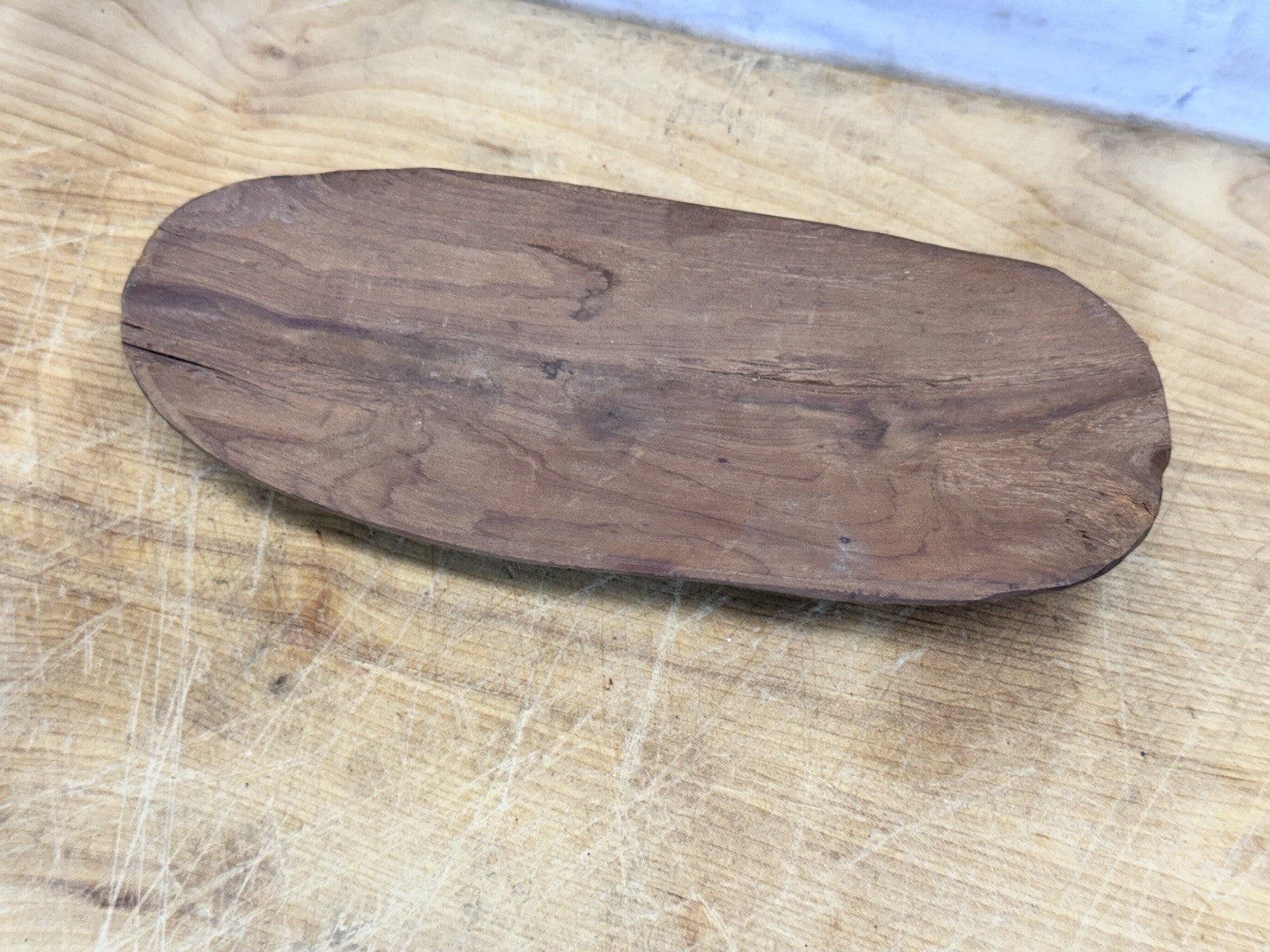 Hand Carved Wood Scoop Antique #1440