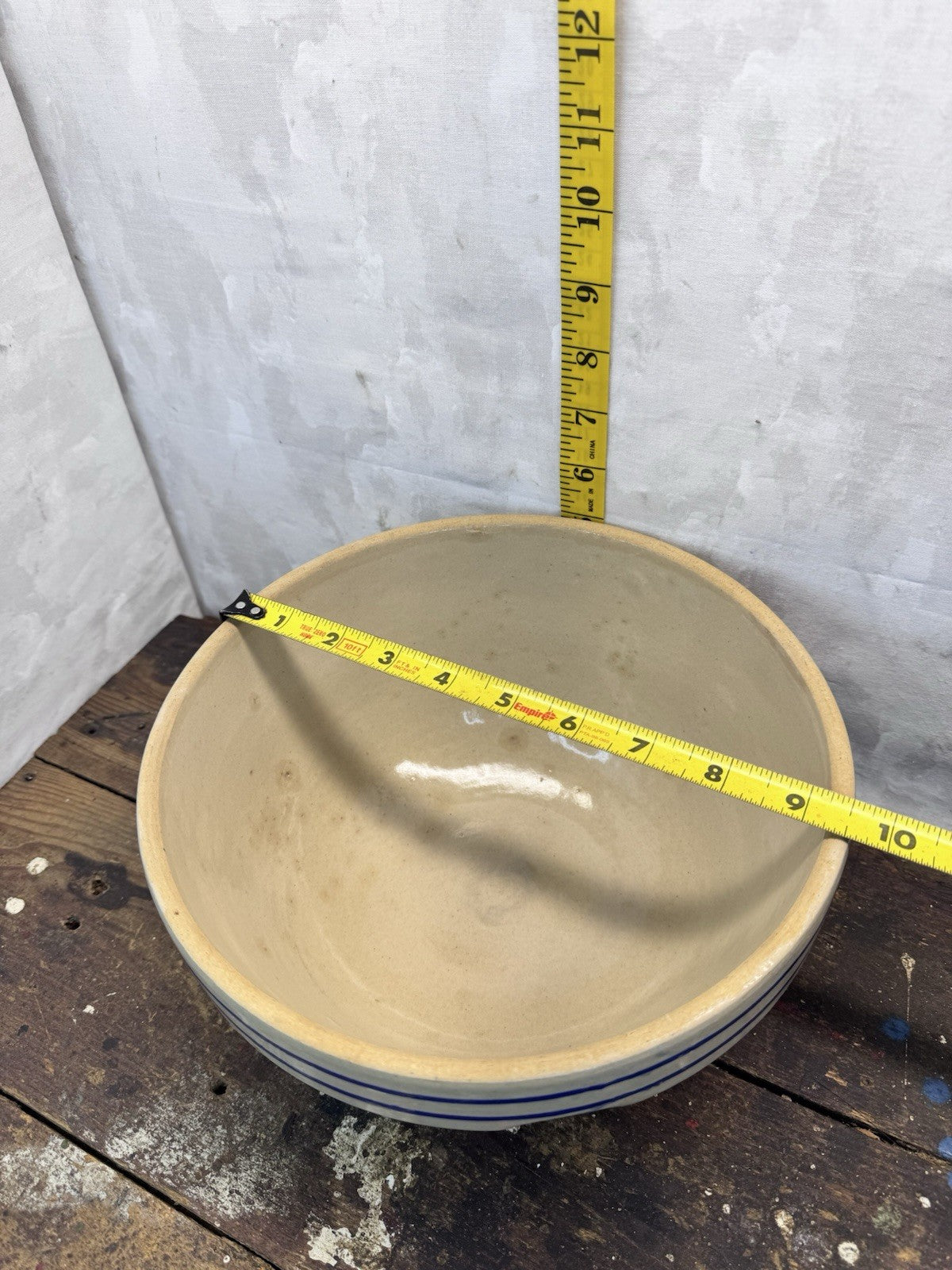 Stoneware Bowl Antique #1311