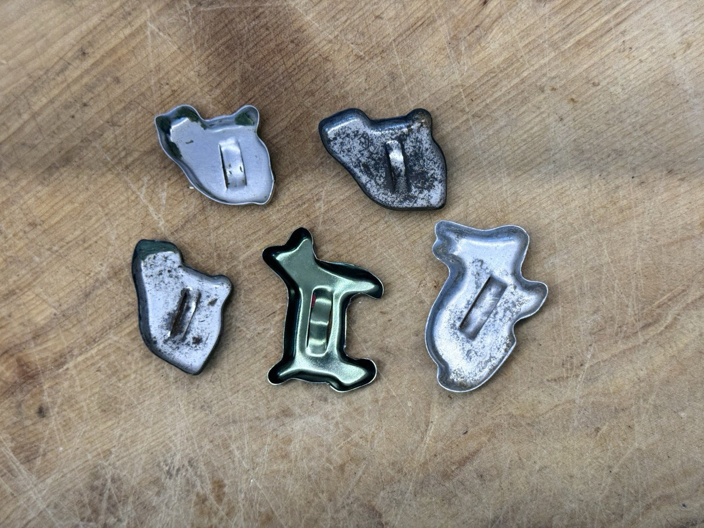 Five Childs Cookie Cutters Vtg #1407