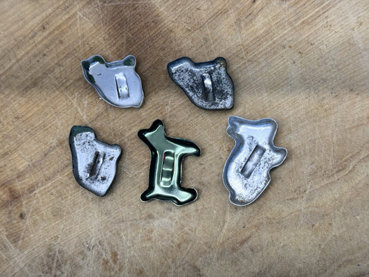 Five Childs Cookie Cutters Vtg #1407