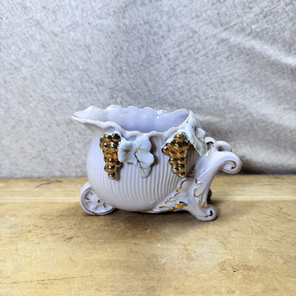 Vintage Thames Sugar Bowl Lilac Porcelain Flawed Japan