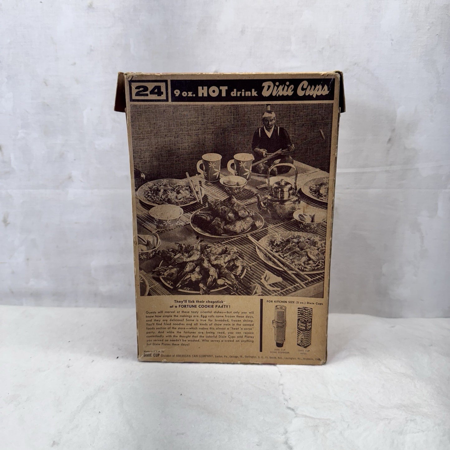 Vintage Dixie Cup Partial NOS Box