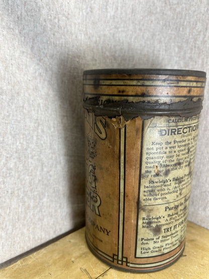 Raleigh’s Vintage Baking Tin Empty