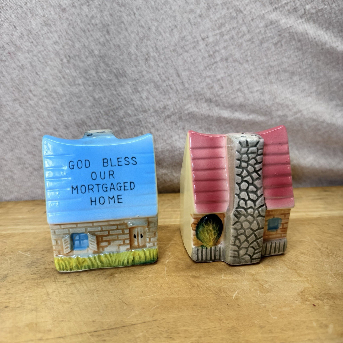 God Bless Our Mortgaged Home Salt Pepper Shakers Japan