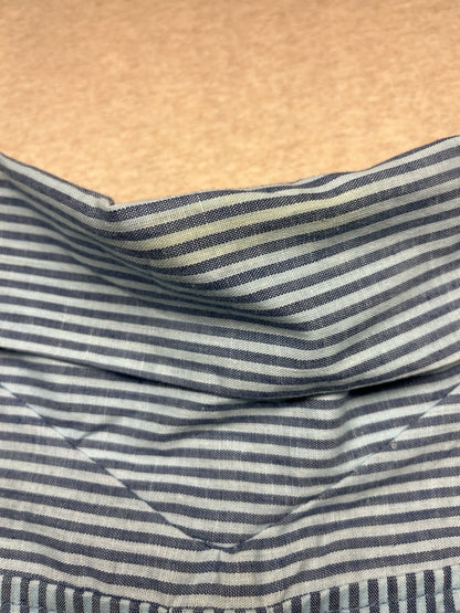 1980s Women’s Blue Striped Cotton Top