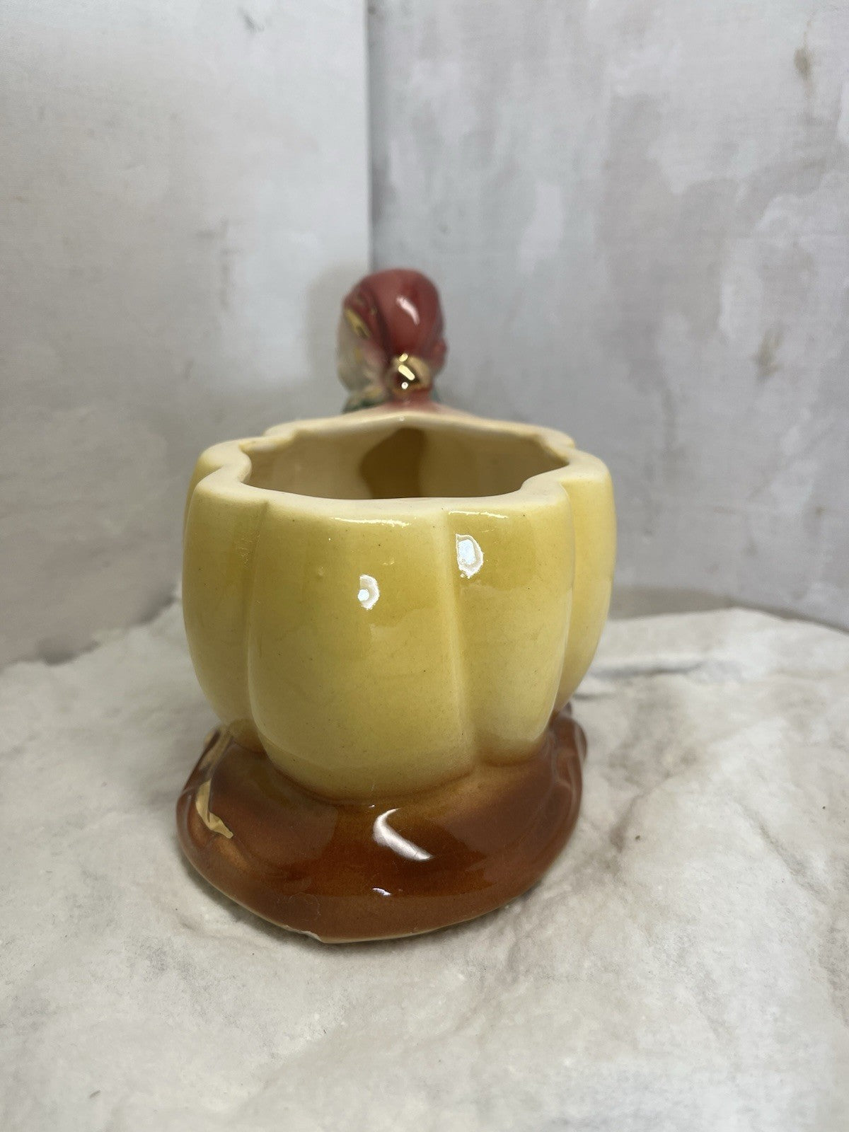 vintage elf ceramic planter