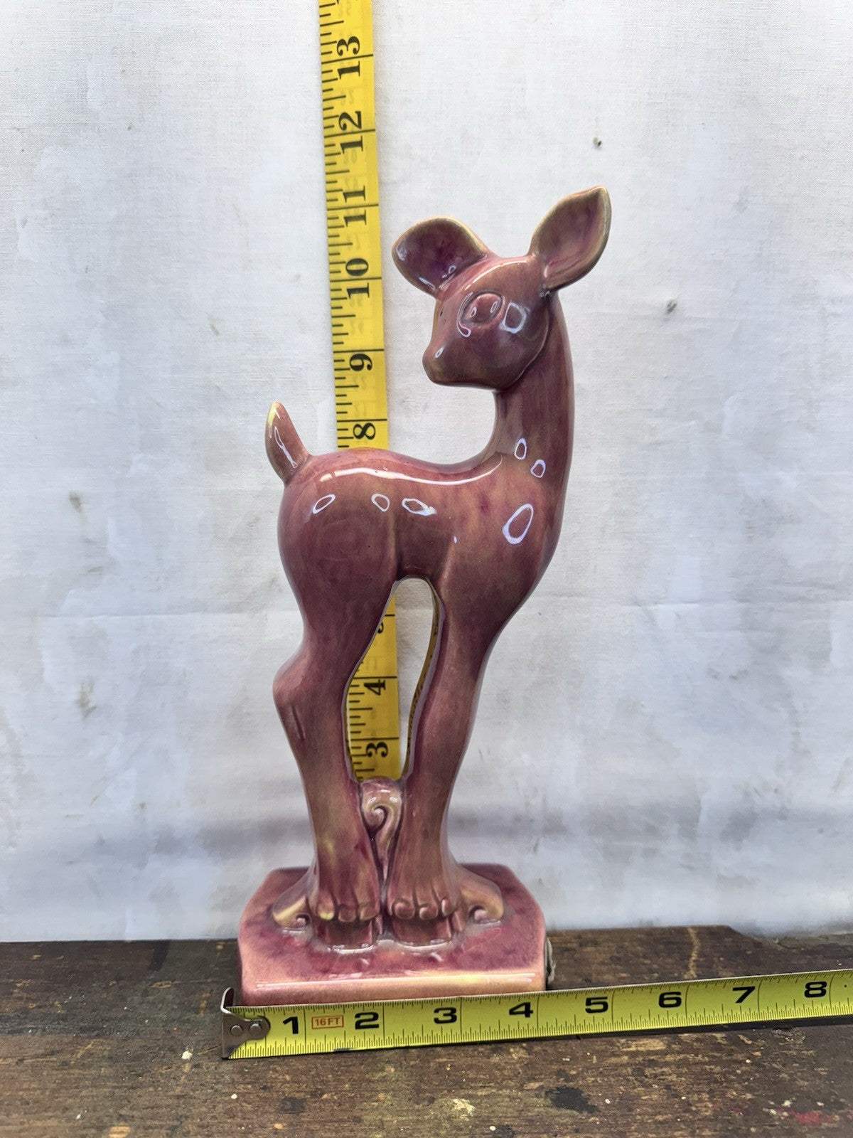 Gonder Deer Pottery Tall Vtg #1429
