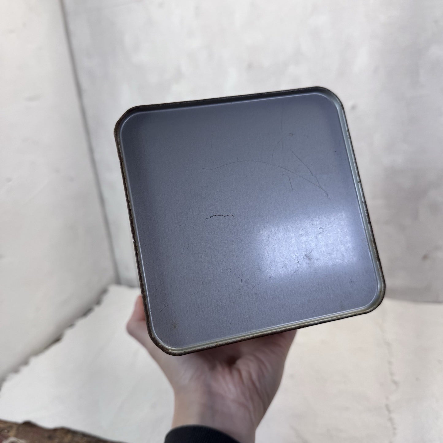 Premium Saltine Crackers Tin Container Vintage 