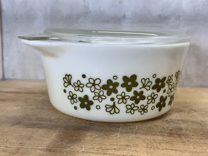 Pyrex 474-B Casserole Baking Dish Vintage Spring Blossom  #S-1806