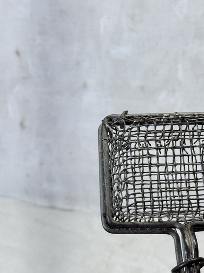 Wire Metal Vintage Soap Saver Wooden Handle