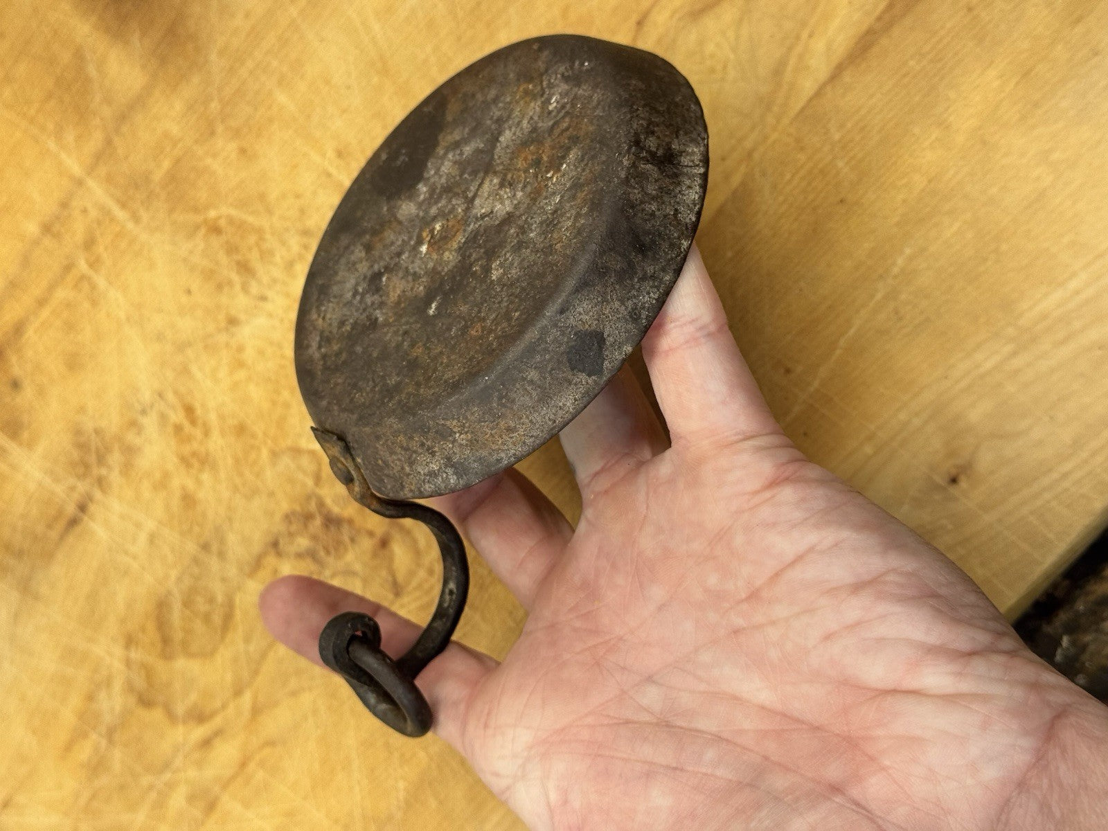Antique Handheld Candle Holder #1252