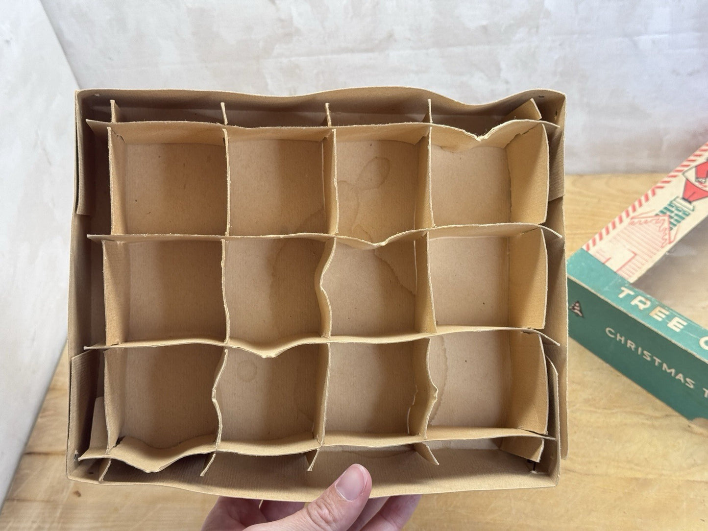Antique Christmas Tree Ornament Empty Box #1406