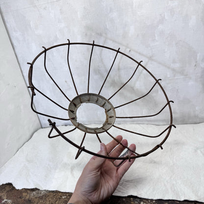 Chicken Caged Light Cover Metal Vintage Repurpose