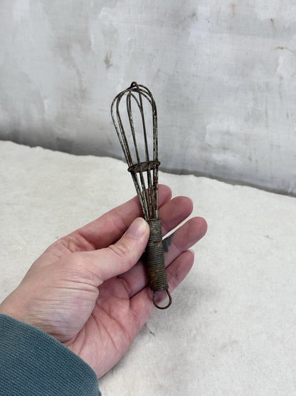 Mini Child’s Toy Kitchen Whisk Vintage Rustic