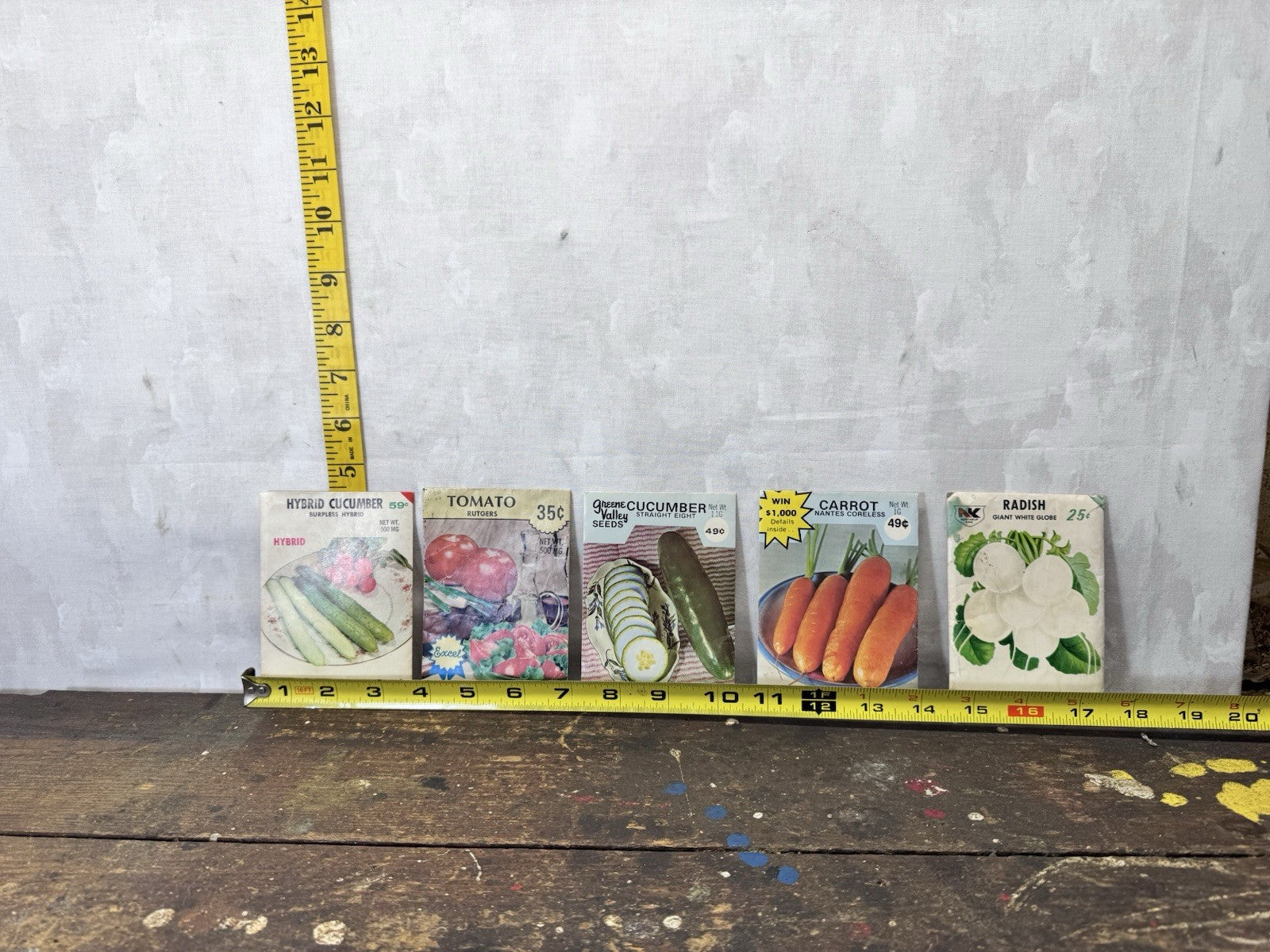 Vintage Vegtable Garden Seed Packets NOS  #S-2018