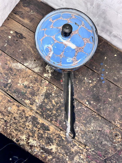 Rare Chicken Wire Enamel Pan #1012