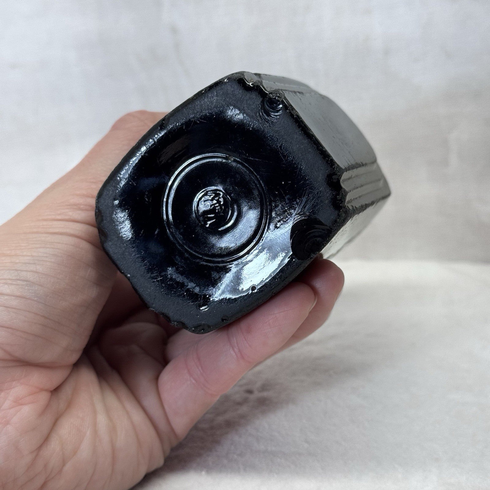 McKee Roman Arch Black Salt/Pepper Shaker Vintage