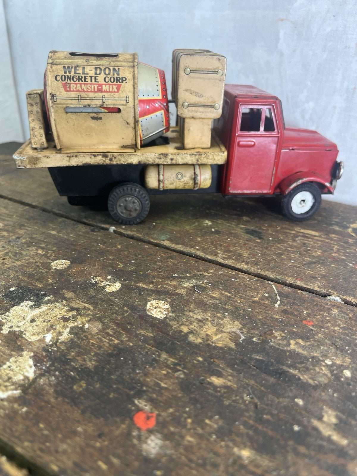 Tin Litho Cement Truck Non Working