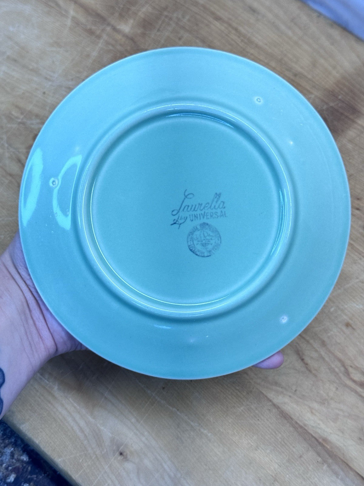 Laurella Set Of Four Plates Vtg #1297