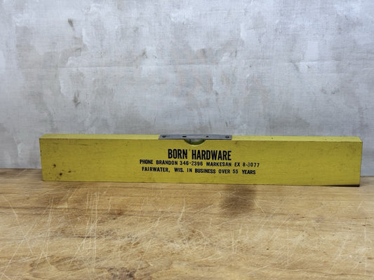 Born Hardware Fairwater Wisconsin Advertisement Vintage #1196
