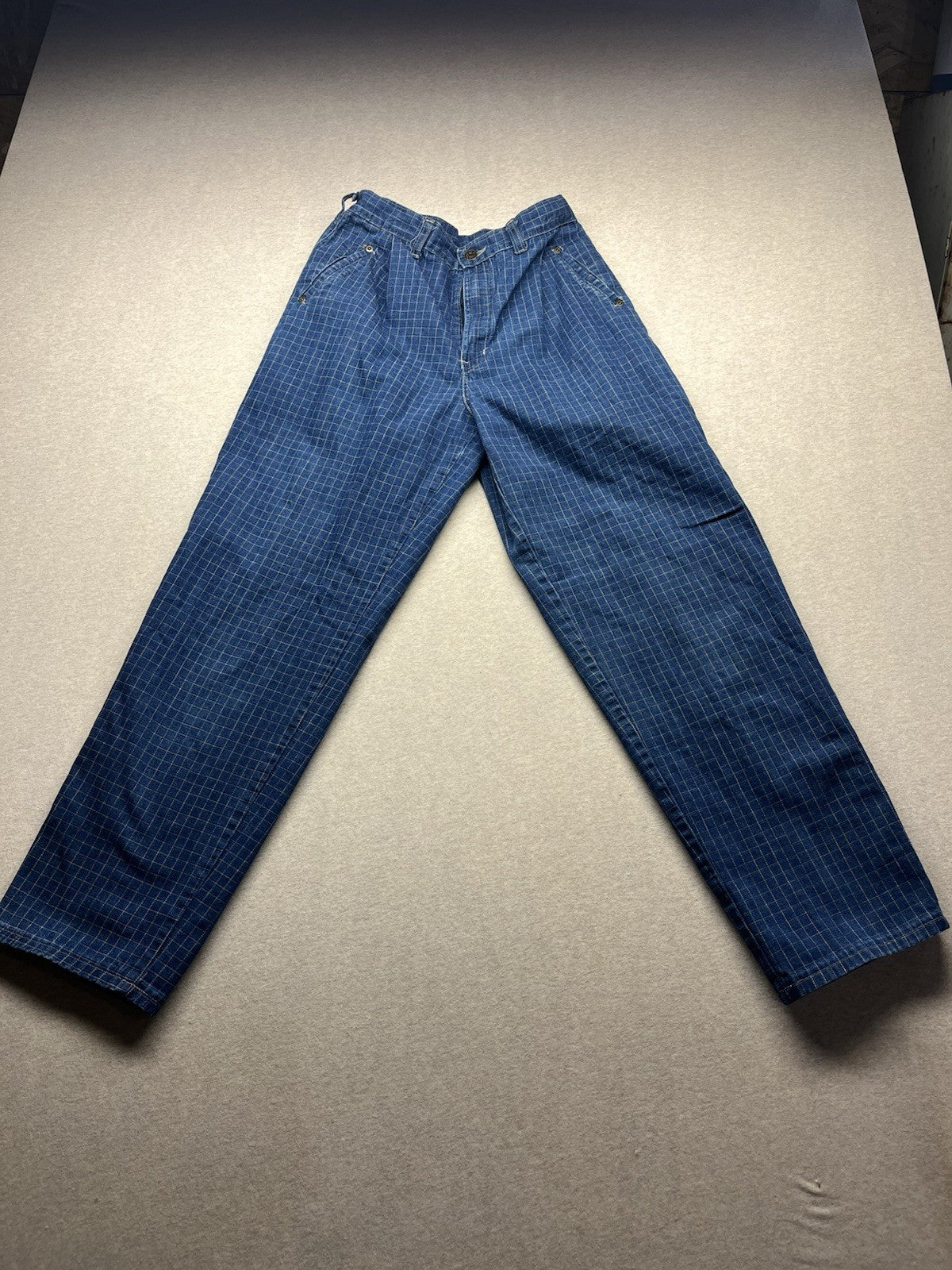 1980s Women’s Tour De France Checkered Jeans