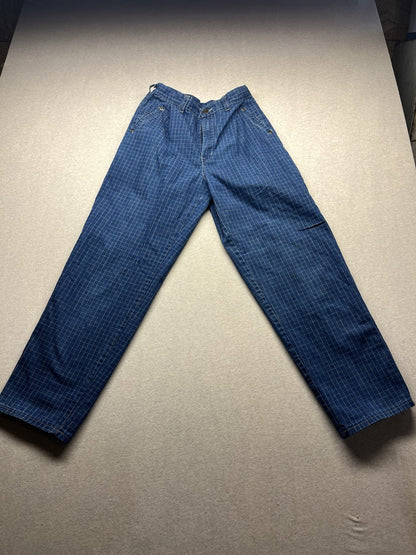 1980s Women’s Tour De France Checkered Jeans