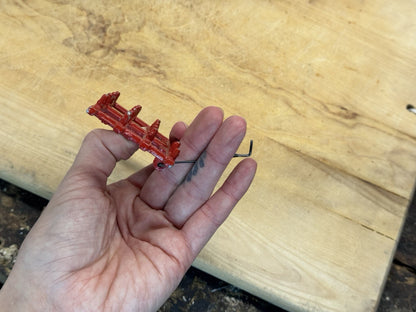 Vtg Red Tractor Toy Drag #S-1563