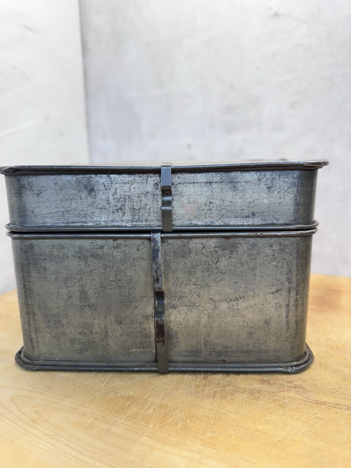 Antique Angel food Tin Mold With Lid  #1494