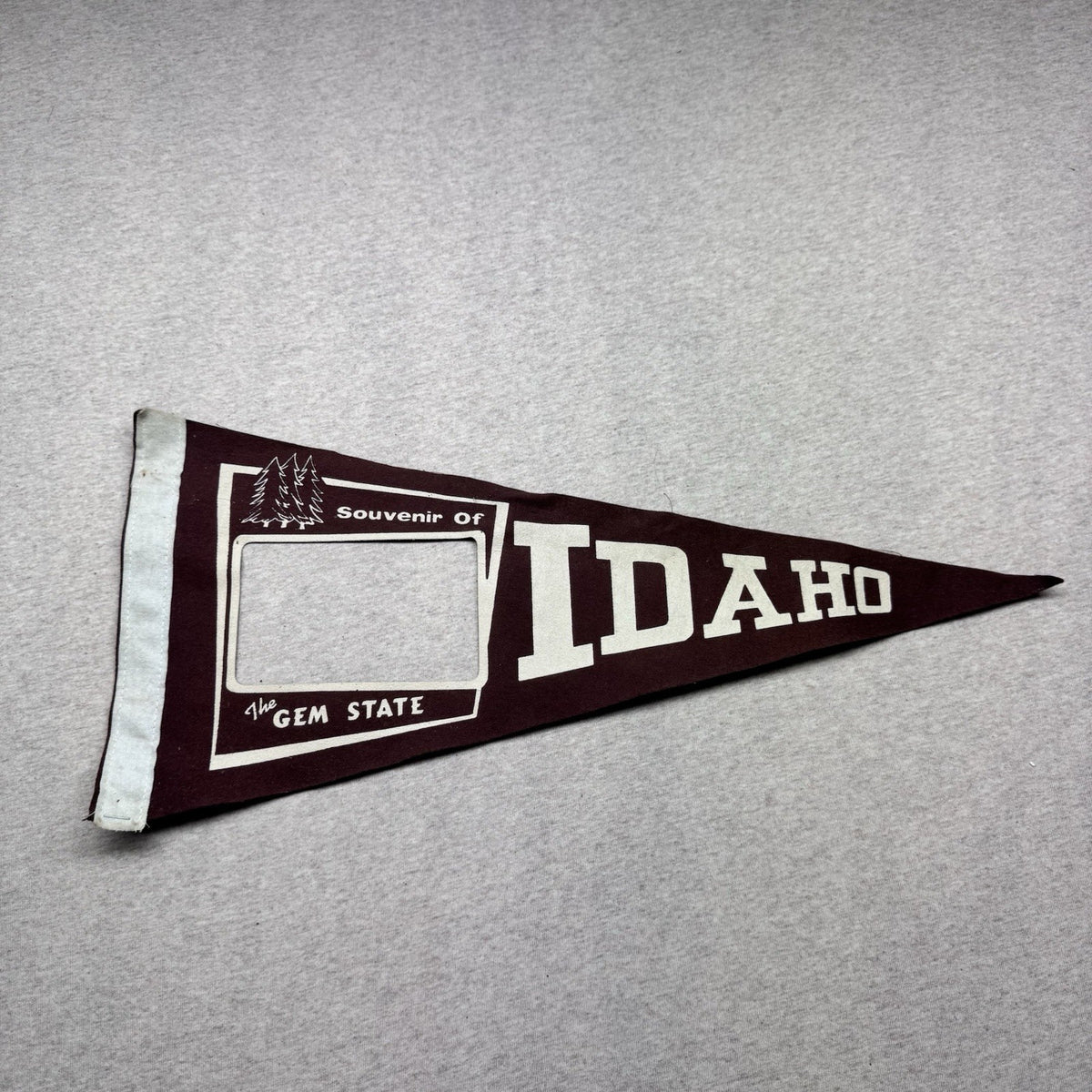 Idaho Vintage Fabric Pennant Banner Flag Souvenir 