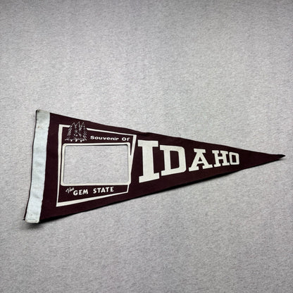 Idaho Vintage Fabric Pennant Banner Flag Souvenir 