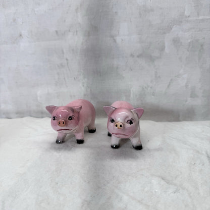 Pig Salt & Pepper Shakers Japan Vintage