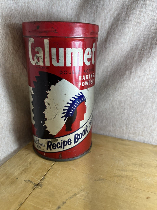 calumet baking powder tin Vintage Empty 