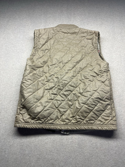 1980s Women’s Tan Vest W/sweater Print