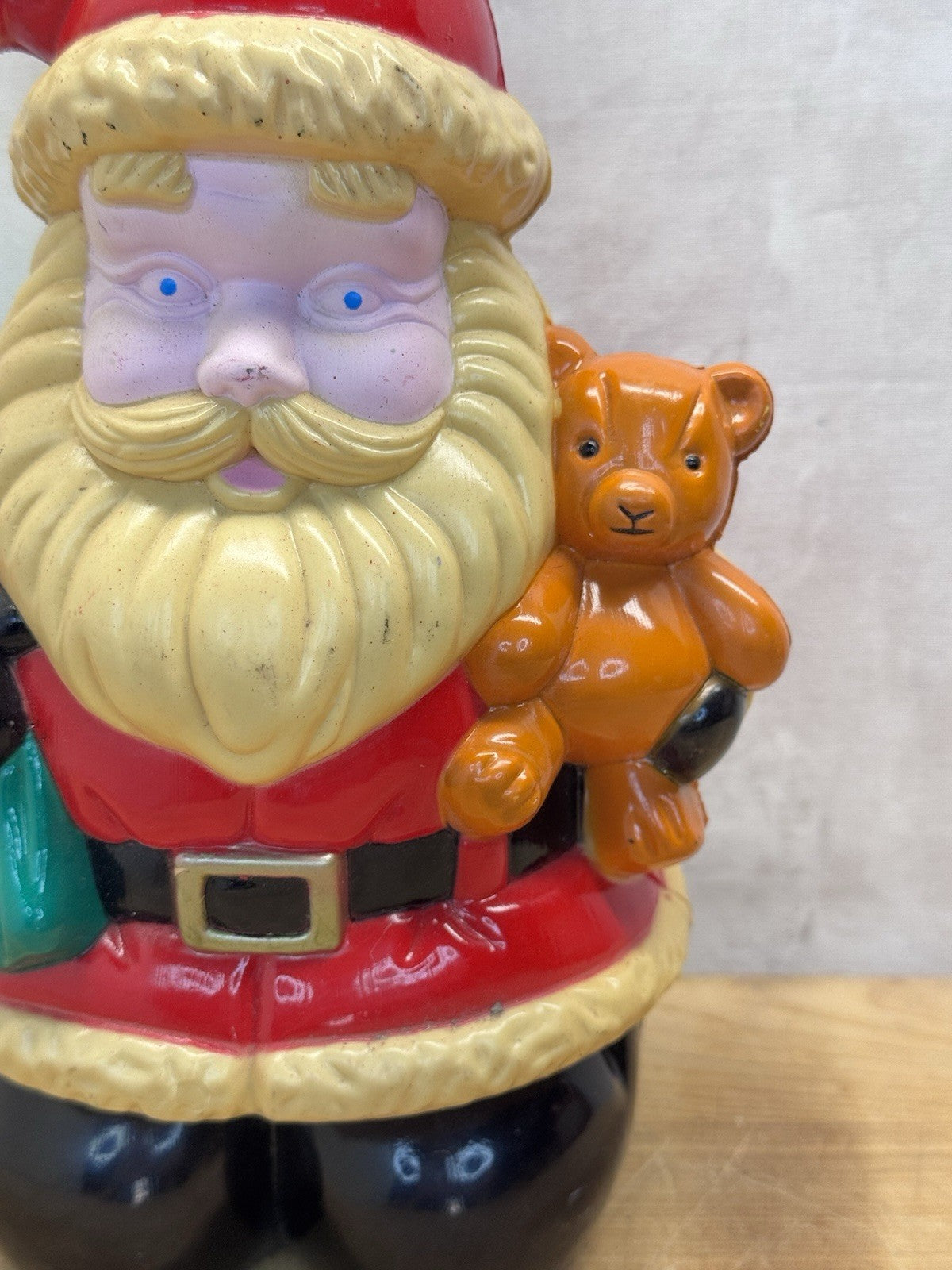 Vtg Santa Claus Christmas Blow Mold #1445