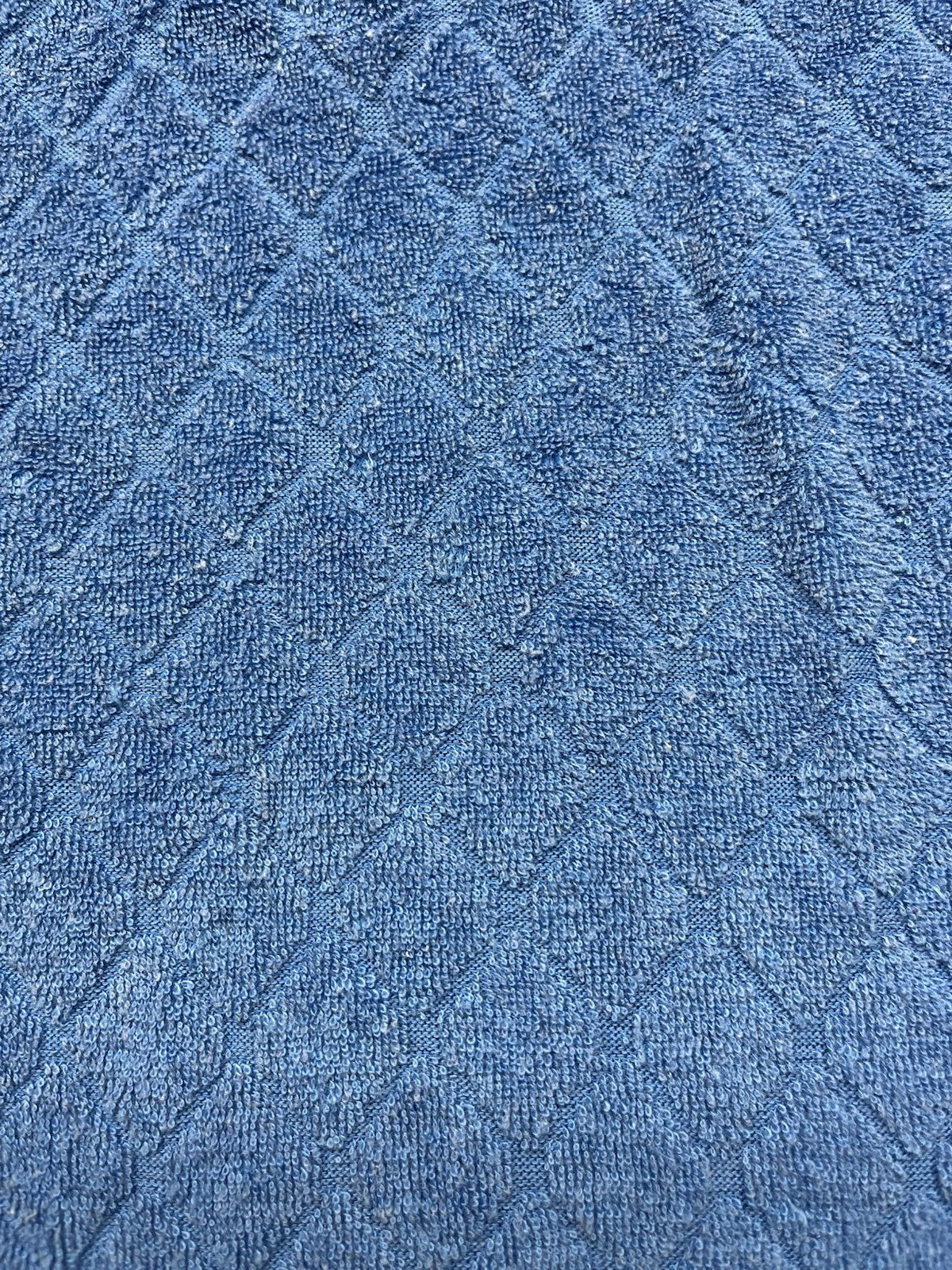 1970s Women’s Blue Terry Cloth Knit Top